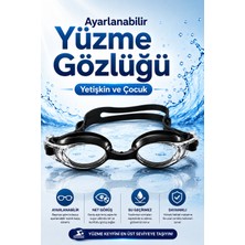 İmvula Yüzme Gözlüğü Ayarlanabilir Yetişkin-Çocuk Havuz Deniz Gözlüğü