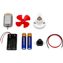Ardecem Bilgisayar Işıklı ve Pervaneli Elektrik Motor Deney Seti Stem Deney Kiti
