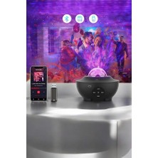 Bezos Çocuklara Özel Şarjlı Bluetooth Hoparlör Parti LED Lambası Yıldızlı Projeksiyon