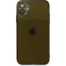 Uravas Store Apple iPhone 12 Kılıf Fly Lens Silikon - Siyah