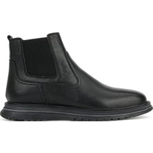 Ziya, Erkek Hakiki Deri Boots 1631002Z3145 Siyah
