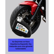 Bezos Disk Fren Kilidi Alarmlı Anti Hırsızlık Motosiklet Scooter Bisiklet