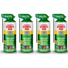 4 Adet Somafix 350 ml Çok Amaçlı Sprey Özel Başlıklı S80