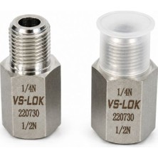 Gümrük Bey 1/4n Npt Erkek - 1/2n Pt Bspt Dişi Adaptör Yağ Basınç Sensörü Bağlantısı