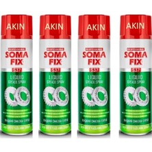 4 Adet Somafix 500 ml Sıvı Gres Yağlayıcı Spreyi Makine Parçası Dişli Menteşe Kilit Zincir Spreyi
