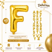 Deha Parti F Harf Gold Folyo Balon 40CM