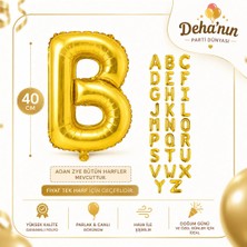 Deha Parti B Harf Gold Folyo Balon 40CM