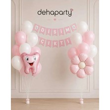 Deha Parti Diş Buğdayı Parti Süsleme Seti Dişim Çıktı Banner Balon Süsleri Kız Erkek Bebek Doğum Günü Konsepti 23 Parça