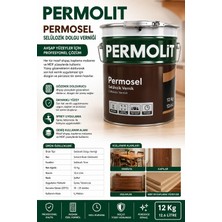 Permolit Permosel Selülozik Dolgu Verniği Masif Ahşap Kaplama Malzeme ve Mdf Yüzeylerde Kullanılır 12 kg ( 12.6 Litre)