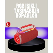 Bezos 20W Kablosuz Bluetooth Hoparlör Rgb Işık Efektli Usb/sd/aux Destekli