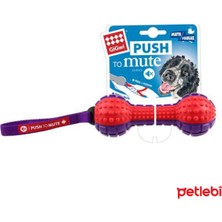 Gigwi Push To Mute Ses Kontrollü Dumbell Köpek Oyuncağı 18CM (Karışık Renkli)