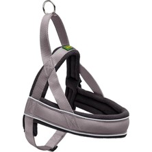 Hunter Racing Norveç Tipi Köpek Göğüs Tasması 52-62 cm Gri/siyah Gri-Siyah