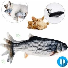 Flip Catnipli Hareketli Oynayan Balık Kedi ve Köpek Oyuncak