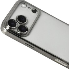 Hobibahçem iPhone 17 Pro Razer Lensli Silikon - Titan Gri
