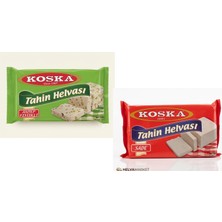 Koska Fıstıklı ve Sade Tahin Helvası 500 gr 2 Si Bir Arada