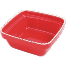 Aconcept Pawise Dog Square Ceramic Bowl 550 ml -Red
