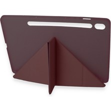 Hobibahçem Galaxy Tab A9 Kılıf Kalemlikli Mars Tablet Kılıfı - Mürdüm