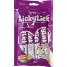 Reflex Plus Lickylick Karidesli Sıvı Kedi Ödülü 4*15 gr
