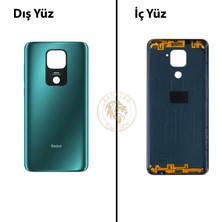 Arsking Xiaomi Redmi Note 9 Orman Yeşili Arka Pil Kapağı Batarya Kapağı Lazer Kesim Back Cover