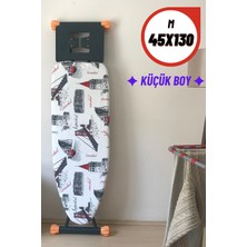 Asev Home Keçeli Ütü Masası Kılıfı  45X130 cm Isıya Dayanıklı Örtüsü Bezi