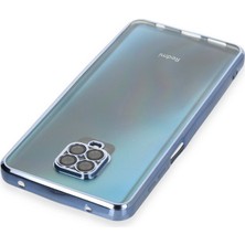 Hobibahçem Note 9 Pro Kılıf Razer Lensli Silikon - Açık Mavi