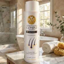 Solmazlar Online Safran Gold Complete Şampuan 400 ml Safran Özlü Gümüş Iyonlu Keratin ve Biotin Içeren Bitkisel Şampuan