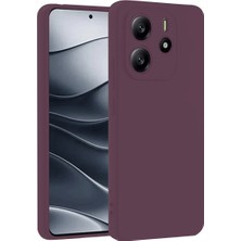 Hobibahçem Note 14 4g Kılıf First Silikon - Mürdüm