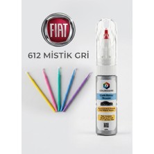 COLORGUARD FIAT 612 Mistik Gri Rötuş Boyası ve 5'li Rötuş Çubuğu Hassas Uygulama Seti