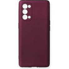Hobibahçem Reno 5 Pro Kılıf First Silikon - Mürdüm