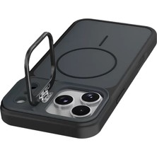 Hobibahçem iPhone 17 Pro Max Pale Magsafe Standlı Kapak - Siyah