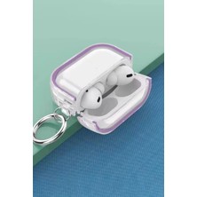 Hobibahçem Airpods Pro 2 (2.nesil) Shiny Şeffaf Kılıf - Mor