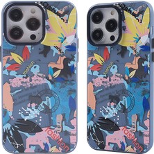 Hobibahçem iPhone 13 Pro Max Kılıf Prada Desenli Kapak - Prada Pembe - 1