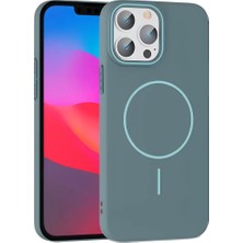 Hobibahçem iPhone 15 Pro Max Broş Magsafe Kapak - Turkuaz