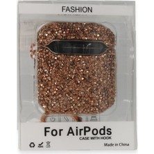 Solmazlar Online Airpods 2 (2.nesil) Mira Taşlı Kılıf - Rose Gold