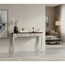 Roys Ahşap 100 cm Masif Lükens Açık Gri Ceviz Çalışma Masası