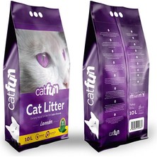 Catfun Kedi Kumu 10 Lt  Lavanta Kokulu