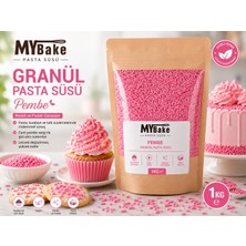 My Bake Premium Pembe Granül Pasta Süsü 1 kg