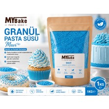 My Bake Premium Mavi Granül Pasta Süsü 1 kg