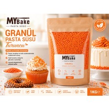 My Bake Premium Turuncu Granül Pasta Süsü 1 kg