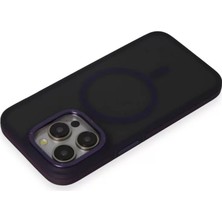 Hobibahçem iPhone 14 Pro Max Kılıf Rocky Magsafe Kapak - Derin Mor
