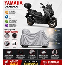 Cocem Yamaha Xmax Motor Brandası Arka Çanta Uyumlu Su Geçirmez Uv Korumalı Gri