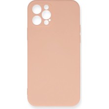 Uravas Store Iphone 12 Pro Max Kılıf Nano Içi Kadife Silikon - Pudra