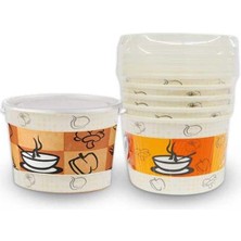 Hobibahçem 1018 Karton Kase Kapaklı 16OZ 5li