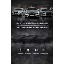 Cocem Bmw Mercedes Audi Uyumlu Tam Kapama Siyah Araç Brandası – Su Geçirmez Uv Korumalı