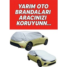 Cocem Yarım Araba Brandası Güneş Koruyucu-Kar Buz Önleyici- Uv Korumalı Lüx Kalite
