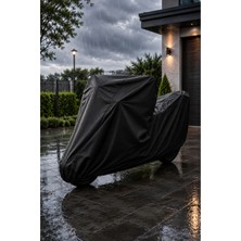 Cocem Mondial Znu 125 Uyumlu Siyah Motosiklet Brandası Su Geçirmez Uv Korumalı 4 Mevsim