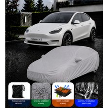 Cocem Tesla Model Y Premium Araç Brandası Su Geçirmez Uv Korumalı Gri 2020-2026