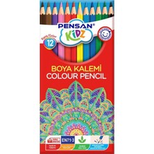 Gifted Kidz Kuru Boya Kalemi 12 Renk Tam Boy