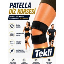 Ankaflex Ortopedik Diz Korse Egzersiz ve Koşu Için Patella Destekli Koruyucu Dizlik Ayarlanabilir Çapraz Bağ