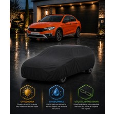 Cocem Fiat Egea Cross Uyumlu Uv Korumalı Siyah Araç Örtüsü Su Geçirmez Tam Koruma Oto Brandası 2021-2026